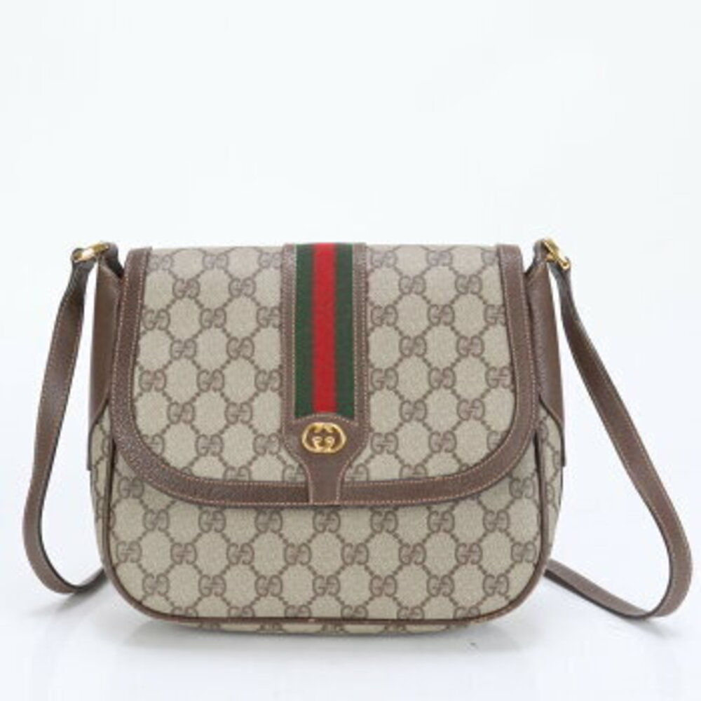 Gucci GG Supreme Sherry Leather Crossbody Bag
